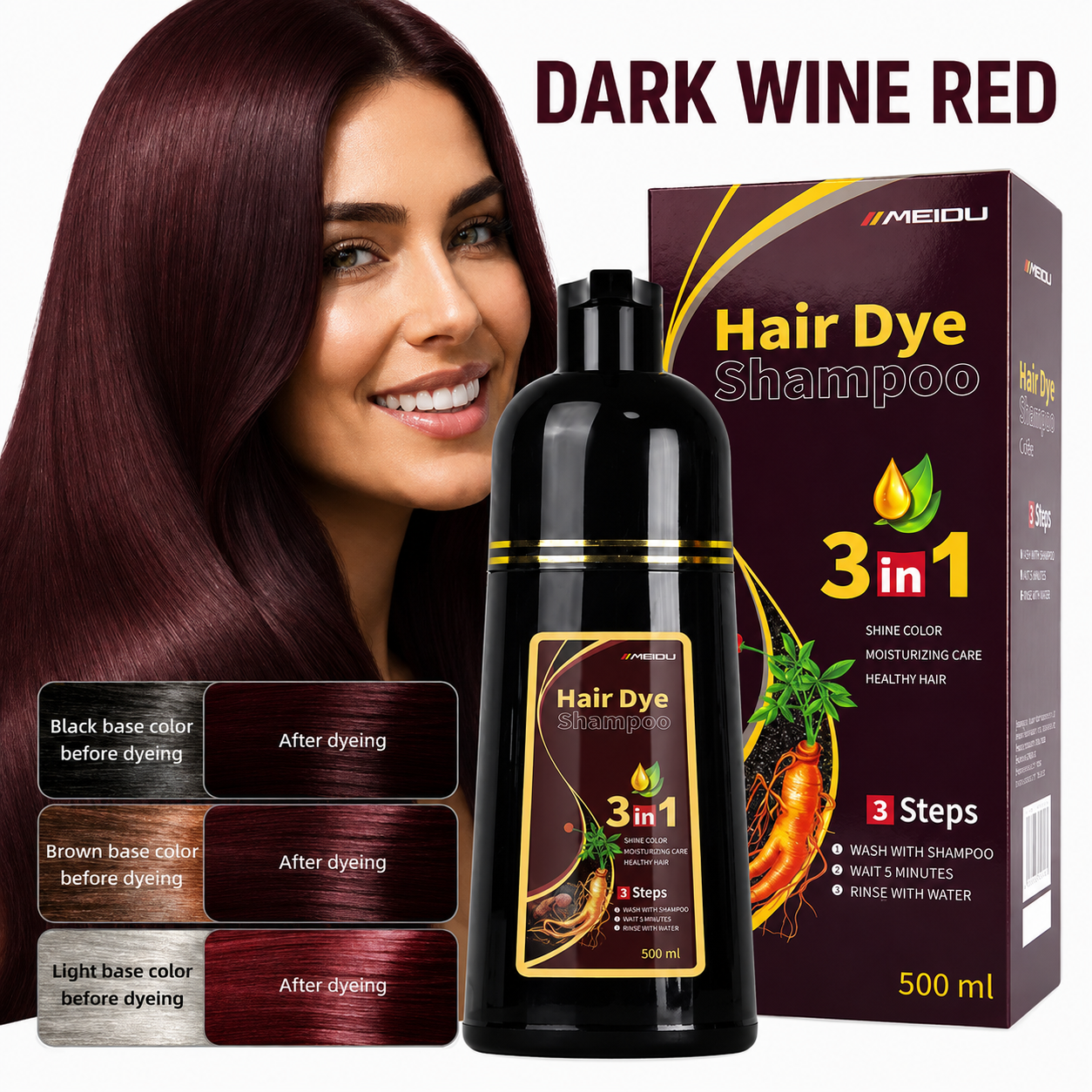 Dark Wine Red - Rojo Vino Oscuro